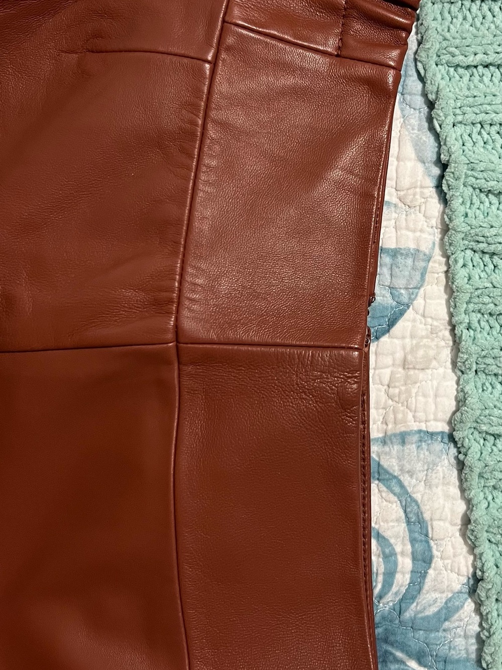 Great Fall look! American Leather Co Scalloped Hem Midi Skirt in Brown - Picture 10 of 14